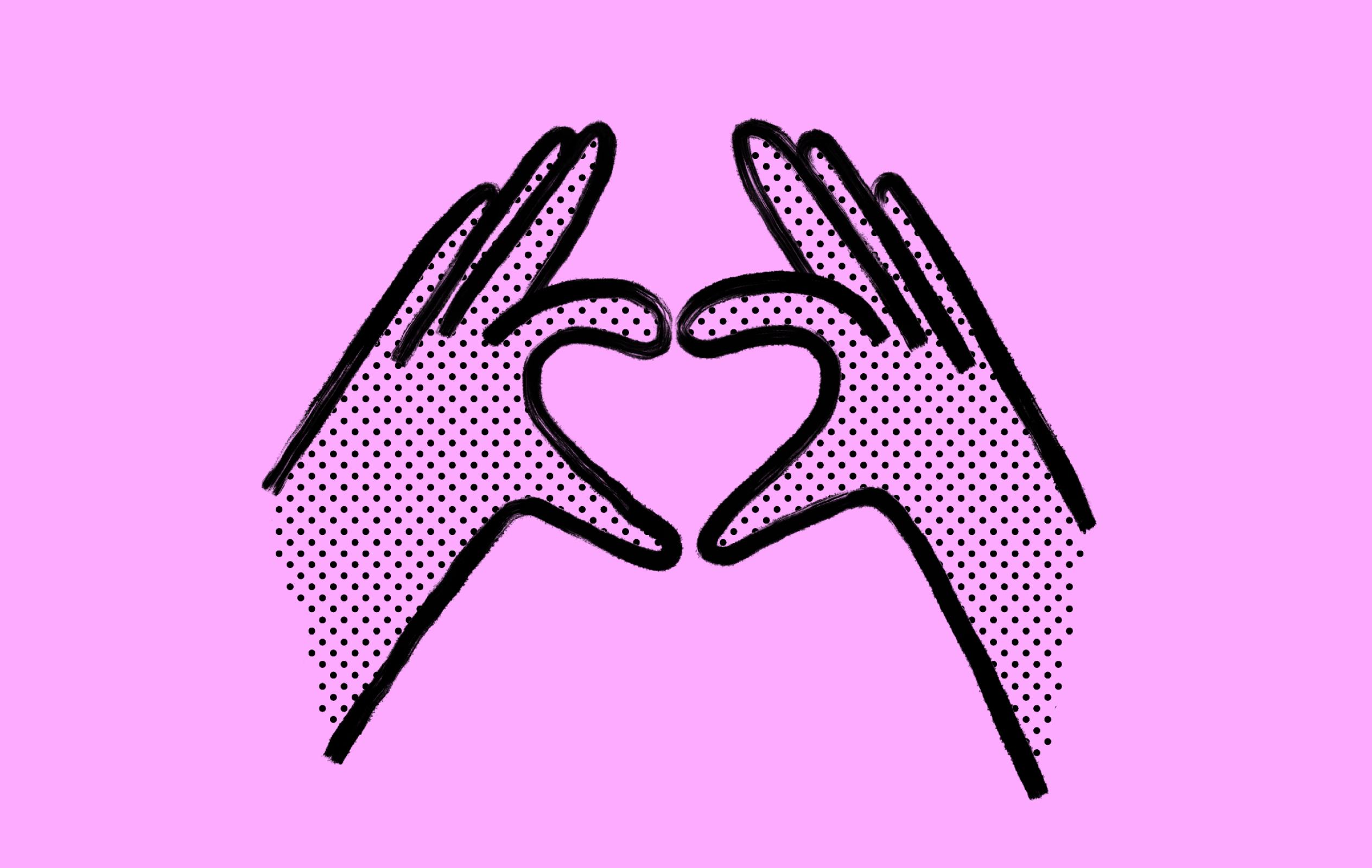 Two hands making a heart shape